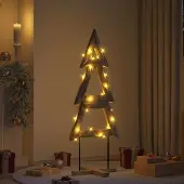 Prolenta Maison Exclusive - Kerstboom, bruin, 149,5 cm, massief teak hout