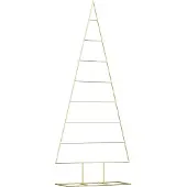 Syfax Metalen kerstboom met standaard Goud 181 cm Poedergecoat staal