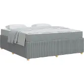 vidaXL Bedframe Lichtgrijs 180 x 200 cm Stof