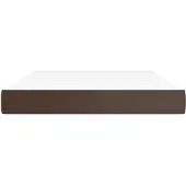 Syfax Pocketveringmatras medium 140x190x20 cm kunstleer bruin