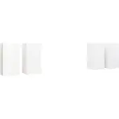 Syfax Tv-meubelen 4 st 30,5x30x60 cm bewerkt hout wit