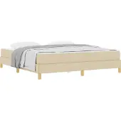 Syfax Boxspringbed met matras Crème 180 x 200 cm Stof