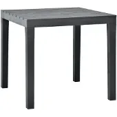 Syfax Tuintafel 78x78x72 cm kunststof antraciet