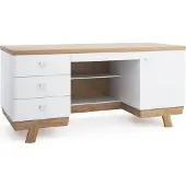 AEA Moderner Schreibtisch Tisch Schreibtische Büro Office Chef Tische Holz Aspen