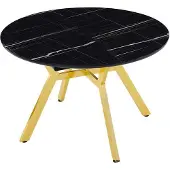 AEA Esstisch Rund Esszimmertisch Essecke Esszimmermöbel Tisch Schwarz Modern