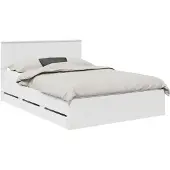 Syfax Bedframe met lade met opslag Wit 140 x 190 cm Ingenieurshout