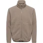 Only & Sons Fleece jas 'ONSJason' lichtbruin