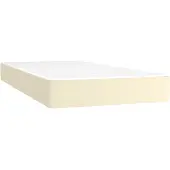 Syfax Pocketveringmatras medium 100x200x20 cm kunstleer crèmekleurig