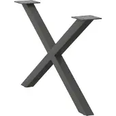 Syfax Salontafelpoten 2 st X-vormig 70x(42-43) cm staal antraciet