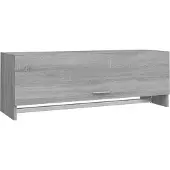 vidaXL Kledingkast 100x32,5x35 cm bewerkt hout grijs sonoma eikenkleur