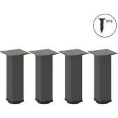 Syfax Salontafelpoten 4 st 30-32 cm staal antraciet