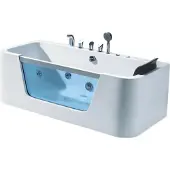 AEA Luxuswanne Whirlpool Massagewanne Wellnesswanne Freistehende Wanne 170x80 cm
