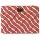Wouf Laptoptas 'Daily' cyaan blauw / donkeroranje / rosa / roestrood