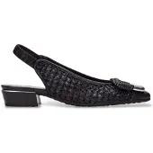 Hispanitas Dames Zwarte Azucena schoenen (38), Leer, Plat, 1 tot 3 cm, Geen, Casual, Feest, Klassiek RHV264658