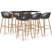 Prolenta Maison Exclusive - Barset, 7-delig, zwart en grijs