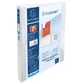 Exacompta Kreacover 20 mm Presentatieringband PP (Polypropeen) A4+ 2 Ringen Wit 51821E 10 Stuks