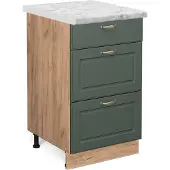 Vicco Fame-Line Keukenonderkast – 50 cm, WB Marmer Groen-Goud Landhuis