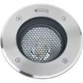 Faro Grondspot inbouwlamp Geiser GU10 zeewaterbestendig, alu / grijs / zink, Roestvrij staal, Modern, Grondspots