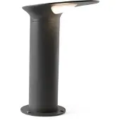 Faro Sokkellamp buiten Lotus, zwart, Aluminium, Modern, LED buitenlamp