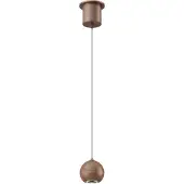 Artdelight Hanglamp bol Miami brons Ø 10cm