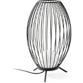 Faro LED terraslamp Cage in kooiconstructie, zwart, Aluminium, Modern