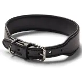 BOSS Halsband voor honden van gerecycled leer Maat L