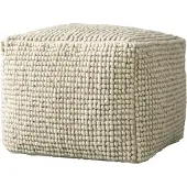 Creative Collection Suna Pouf, Natuur, Wol