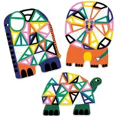Djeco collage speelgoed Africa - creatief knutselen voor kinderen.