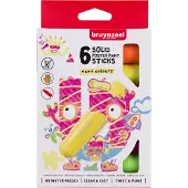 Bruynzeel Kids - plakkaatverfstick - 6 neonkleuren