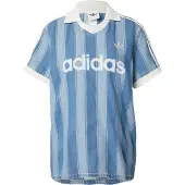 Adidas Shirt 'DENIM FOOTBALL' blauw denim / lichtblauw / wit