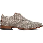 Rehab Heren Geklede Schoenen Greg Braid - Beige - Maat 47