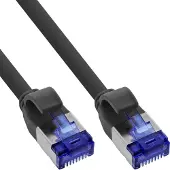InLine SFTP CAT6a slimline flexibele netwerkkabel | TPE LSZH | zwart | 30 meter