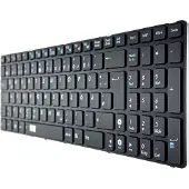 T-ProTek DUITS - Zwart toetsenbord, compatibel met onderdeelnummer: 0KNB0-602CGR00