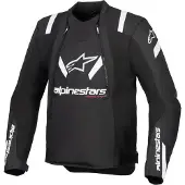 Alpinestars T-Stunt Air, stoffen jas ,Zwart/Wit ,L