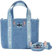 Loungefly - Disney - Lilo & Stitch - Crossbody Kunstlederen Pluche Tas met Bijpassende Portemonnee