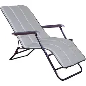 AIO Factory Gewatteerd schuim ligbedkussen 165x50 cm donkergrijs