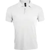 Sols Heren Prime Pique Poloshirt met korte mouwen (Wit)