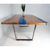 AEA Eettafel, design, modern, zee, rivier, meubels, 220x90, epoxyhars, oceaan