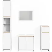 Vicco Badkamermeubel set Emma Wit/Sonoma 4-delig, Model 29826