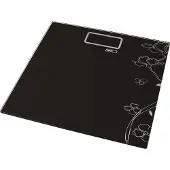 Emos EV106, elektronische personenweegschaal, 180 kg, 100 g, zwart, kg, lb, ST, rechthoekig