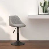 Prolenta Maison Exclusive - Barkruk, lichtgrijs, fluweel