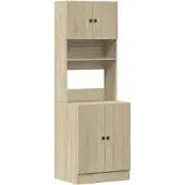 vidaXL Keukenkast 60x50x180 cm bewerkt hout sonoma eikenkleurig