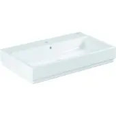 GROHE Cube keramiek opzet wastafel 80x49 kraangat+overl.pureguard wit