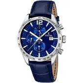 Festina Chronograaf F16760/4 Horloge, quartz, herenhorloge, leren band, stopwatchfunctie