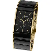 Jacques Lemans Chronograaf Dublin Quartz horloge, armbandhorloge, dameshorloge, herenhorloge, keramiek, stopfunctie