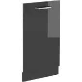 Vicco R-Line Vaatwasserfrontpaneel – 45 cm zonder werkblad Antraciet Hoogglans