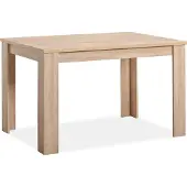 Homestyle4u Eettafel - 120x80 cm - Uitschuifbare Eetkamertafel - Massief eikenhout
