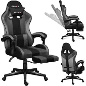 Huzaro Force 4.7 Grey Mesh – Luxe Gamingstoel met Voetsteun en Ergonomisch Design