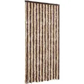 vidaXL Vliegengordijn 100x230 cm chenille beige en lichtbruin