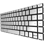 T-ProTek Duits toetsenbordframe, met verlichting, compatibel met HP 14-cm0200